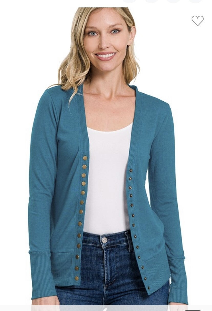 Zenana deals snap cardigan